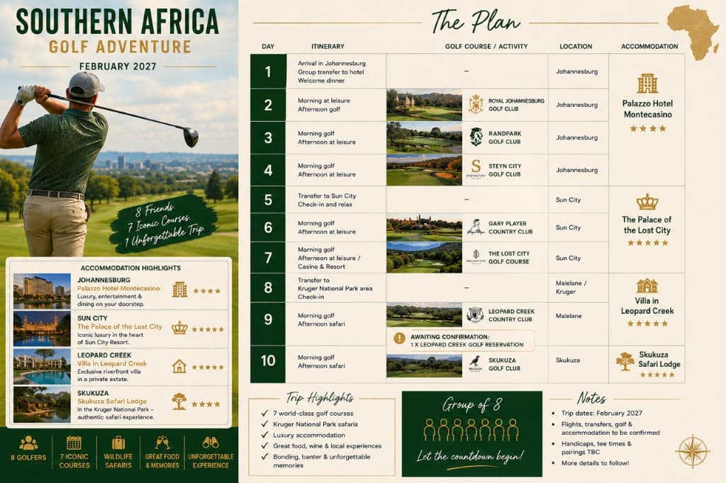 Southern Africa Golf Adventure