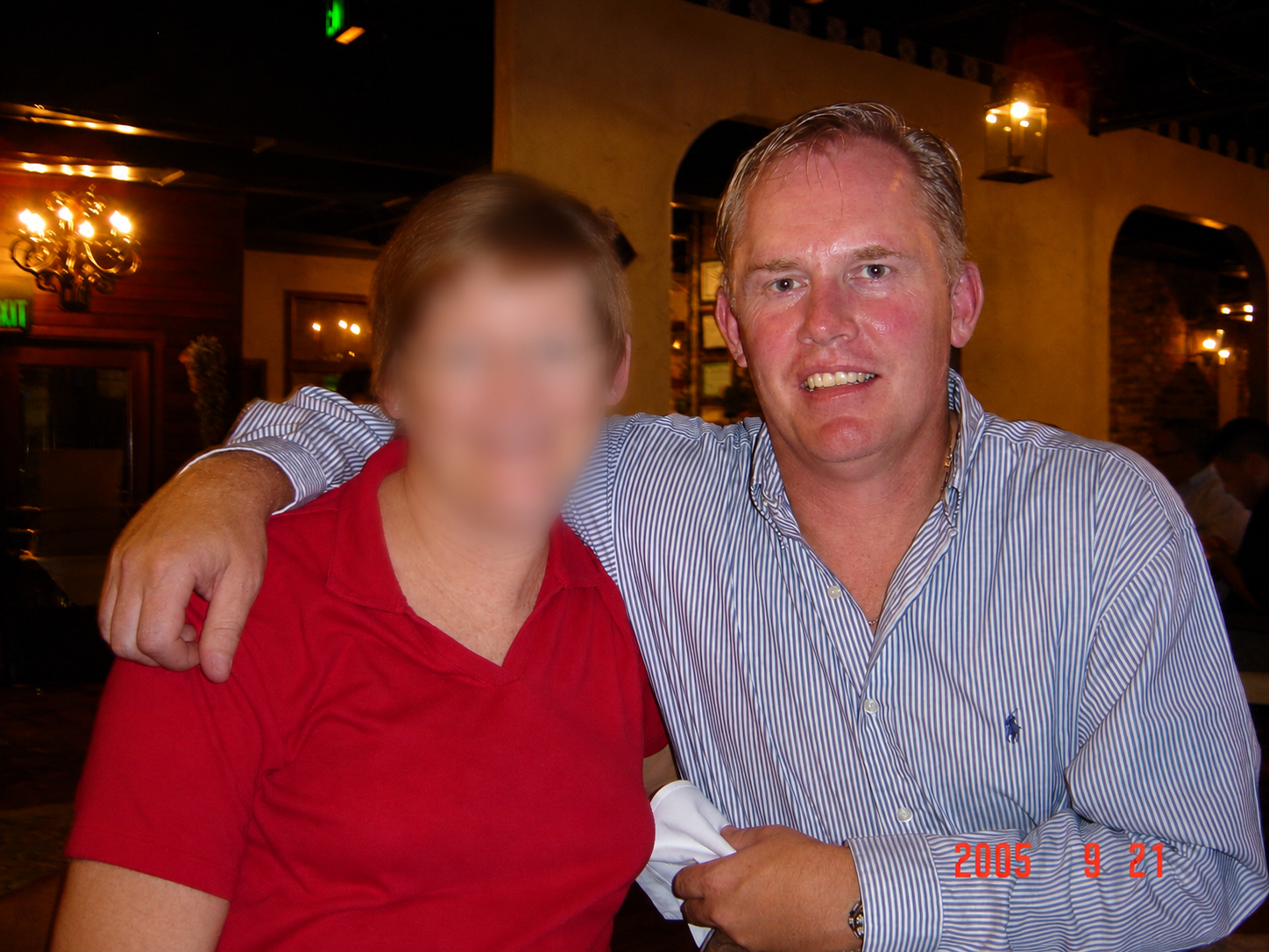 Jörn with a VIP guest at Christina's during the Texas roadshow, 21 September 2005