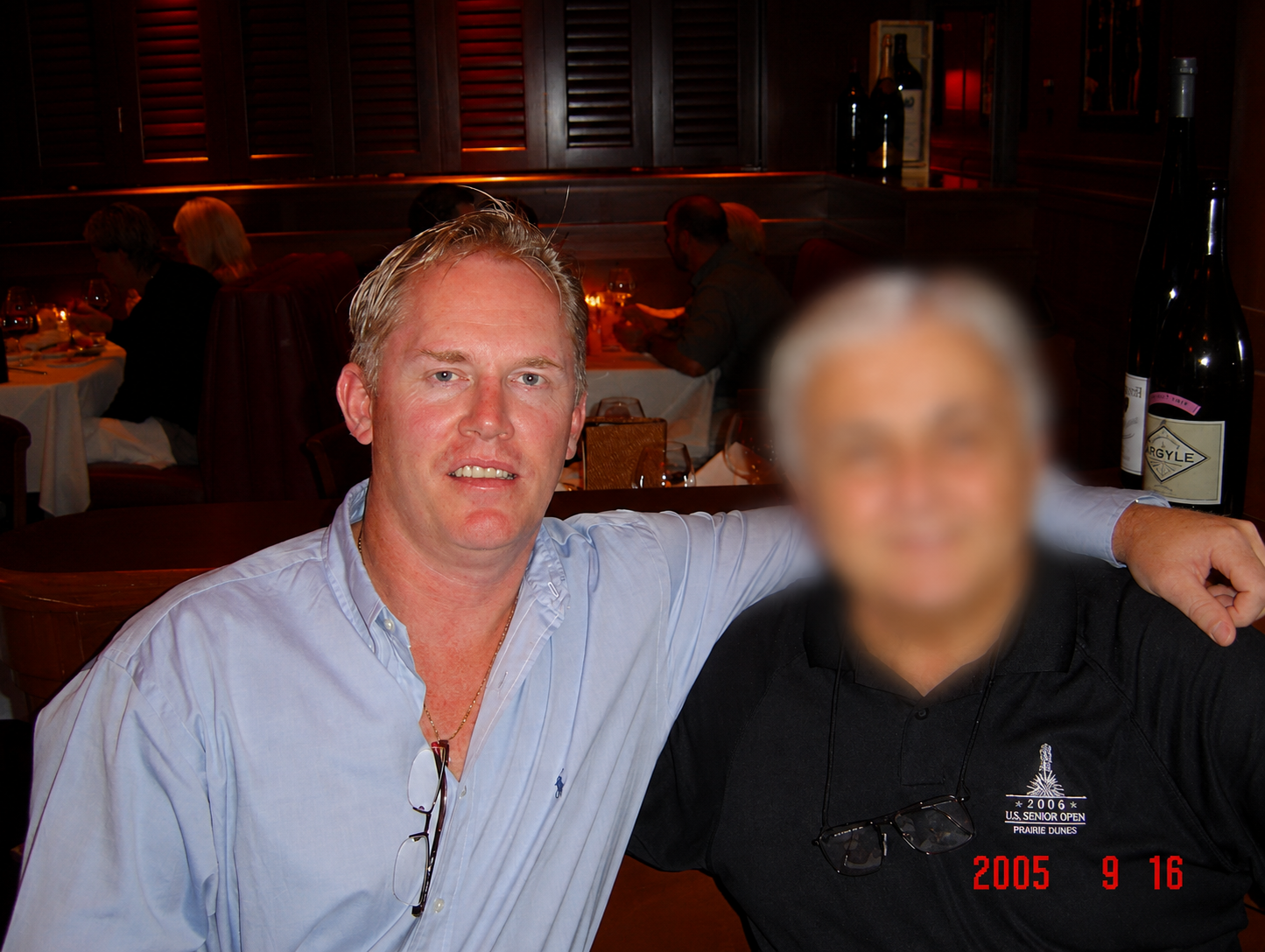 Jörn with Jim at Fleming's during the Texas VIP roadshow, 16 September 2005