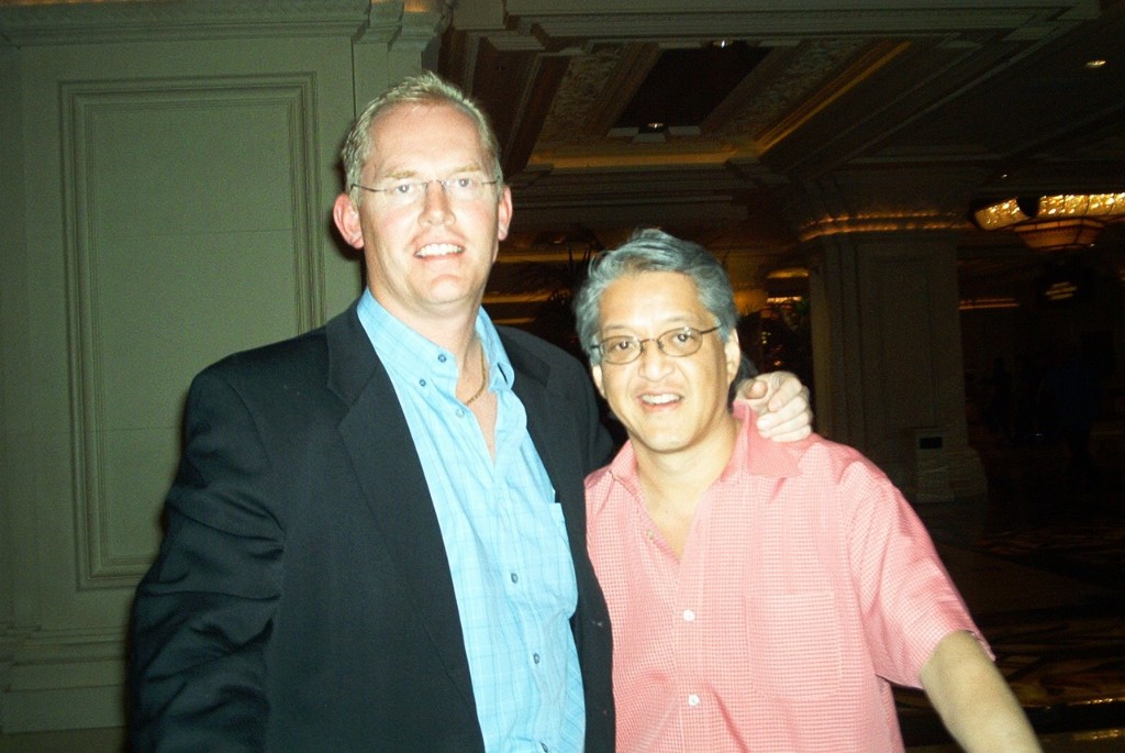 Jörn with Terrance Watanabe in the lobby of Bellagio in Las Vegas